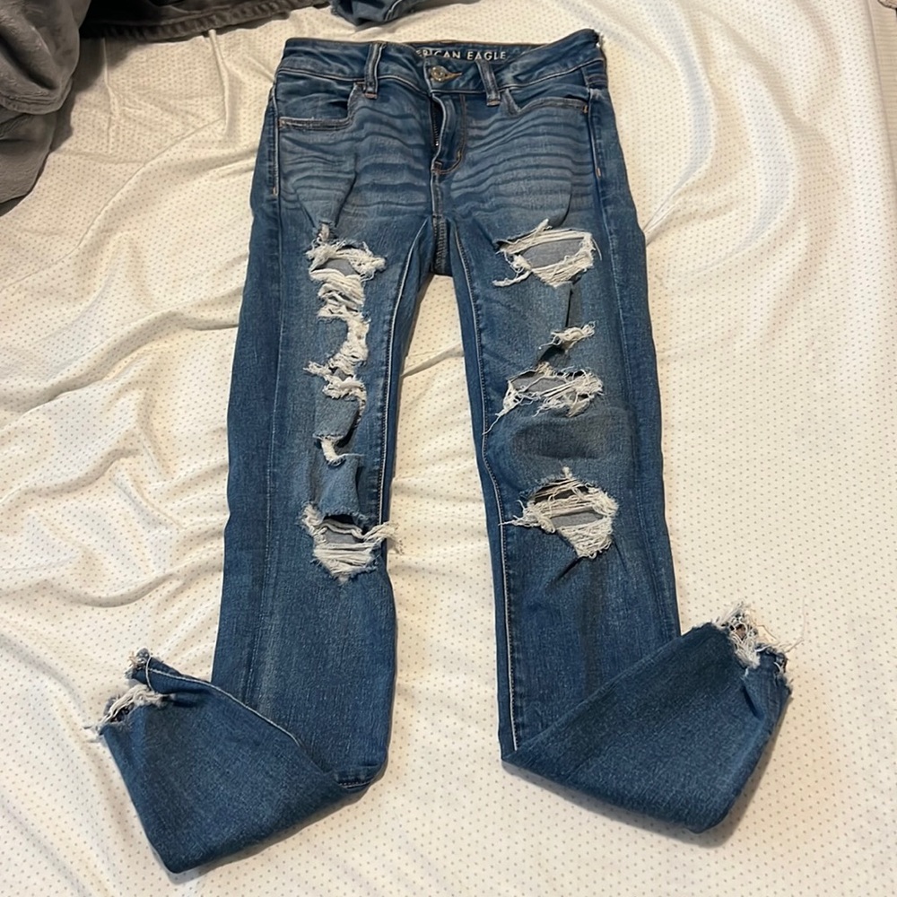 american eagle jeans worn some